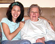 Kristina with Grandma